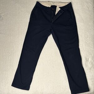 Abercrombie & Fitch Dark Blue Chinos